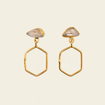 Open Halo Earrings