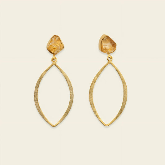 Citrine Orbit Earrings