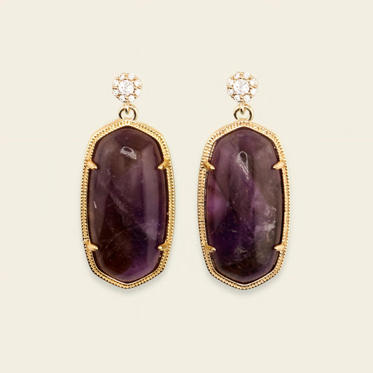 Violet Drift Earrings