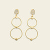 Aqua Halo Earrings