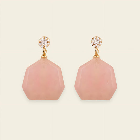 Blush Hex Earrings
