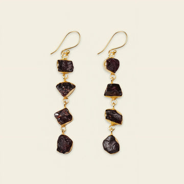 Crimson Link Earrings