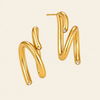 Sculpted Wave Earrings