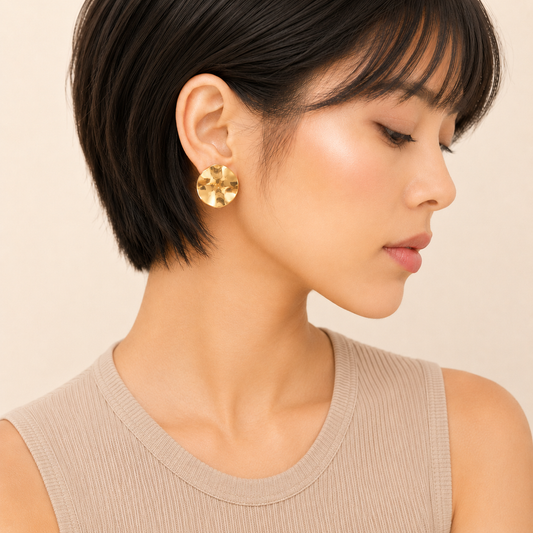 Molten Disc Earrings