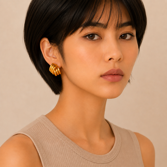 Layered Arc Earrings