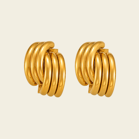 Layered Arc Earrings