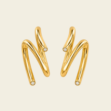 Sculpted Wave Earrings