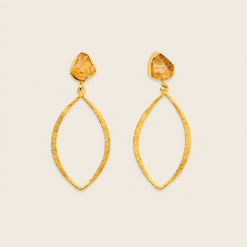 Citrine Orbit Earrings