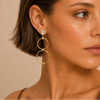 Aqua Halo Earrings