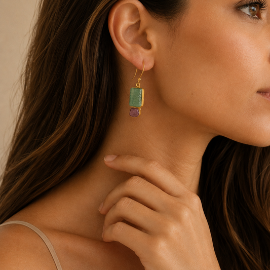 Ruby Meadow Earrings
