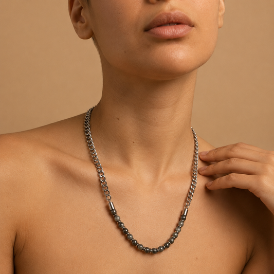 Slate Link Necklace