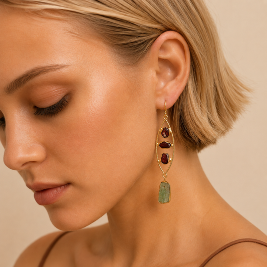 Crimson Grove Earrings