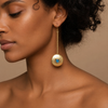 Apatite Disc Earrings