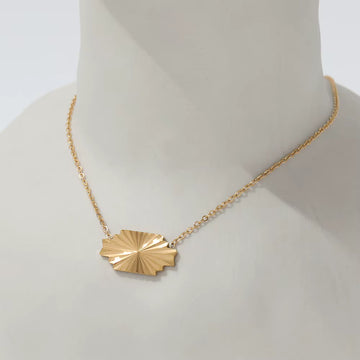 Sunlit Fold Necklace