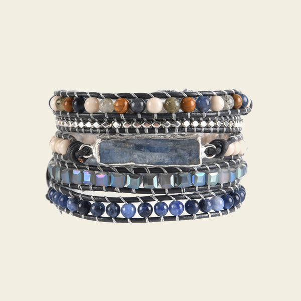 Handmade Blue Kyanite Bracelet – Boho Jewellery Gift