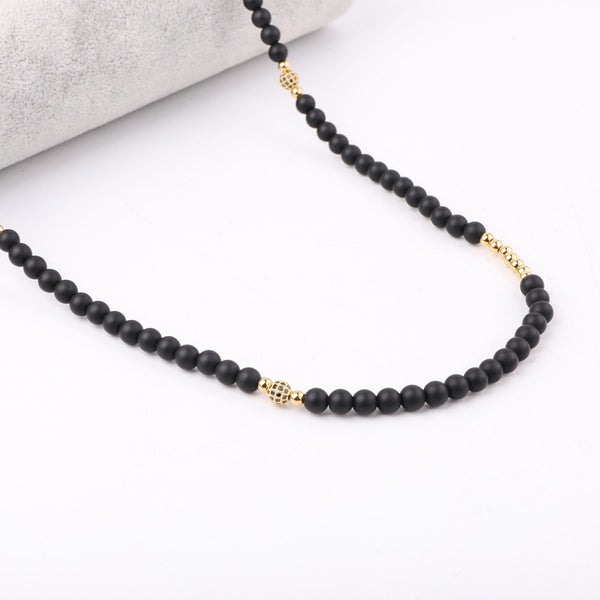 Handmade Natural Stone Onyx Necklace