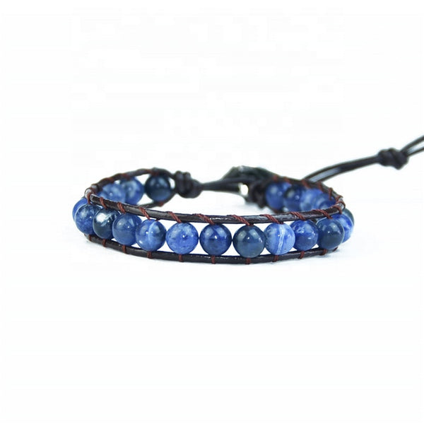 Adjustable Handmade Lapis Lazuli Natural Stone Bracelet