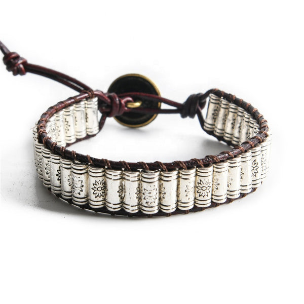 Adjustable handmade Stainless Steal Bohemian Bracelet