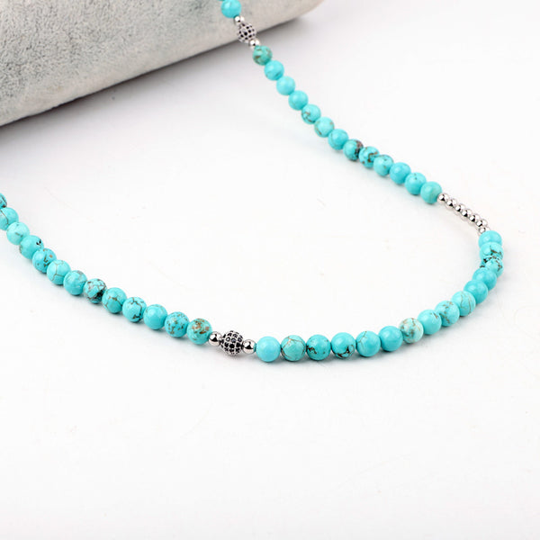 Handmade Natural Stone Turquoise Necklace