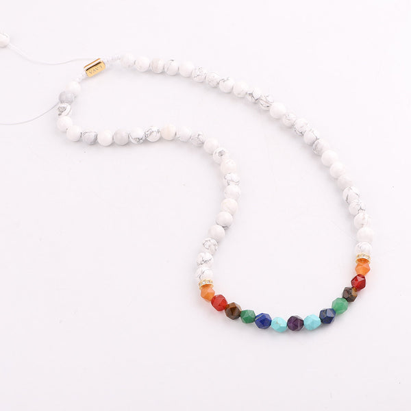 Adjustable Handmade 7 Chakra Natural Stones Necklace