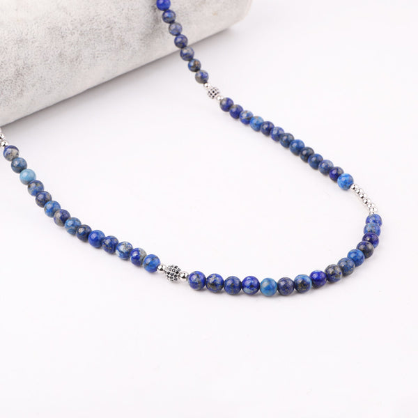 Handmade Natural Stone Lapis Lazuli Necklace