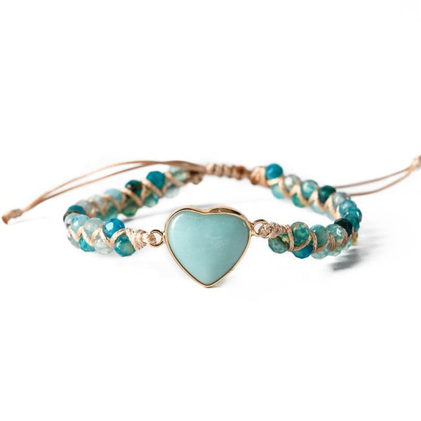 Adjustable Handmade Amazonite Natural Stone Bracelet