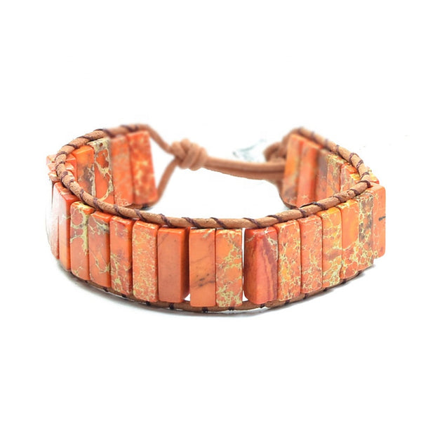 Handmade Bohemian Red Sedona Jasper Bracelet