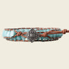 Handmade adjustable bracelet featuring natural Amazonite beads with a vintage silver clasp, perfect for adding a boho touch to any outfit.